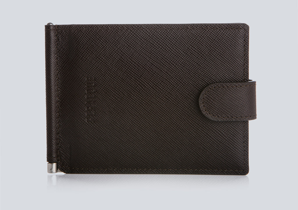 Small Men's Wallet Chocolate Front Closed