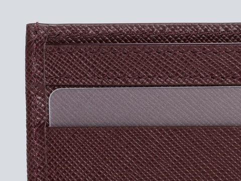COMPACT WALLET BURGUNDY