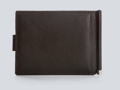 Small Men's Wallet Chocolate Rear Closed