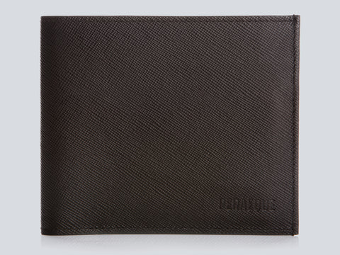 Compact Men's Wallet Chocolate Front Closed